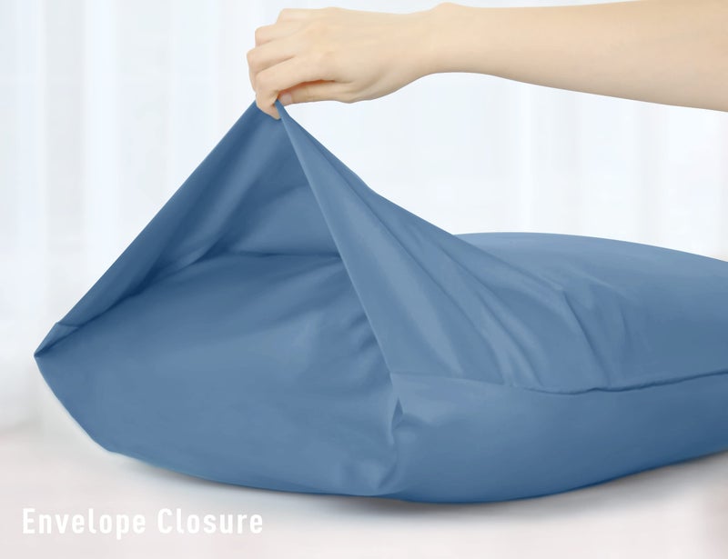 Sunflower Body Pillowcase 100% Cotton Long Pillow Cover/Case Envelope Closure 1 Pack, 20Ã—54 inches Copen Blue, Soft and Breathable - Image 4