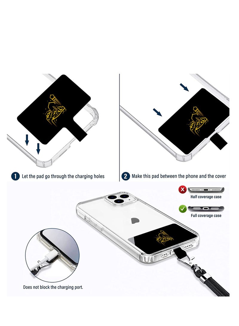 TLAXCA حافظة 4 في 1 لهاتف iPhone 15 Pro مع حامل حلقة الكاميرا 2 × واقي شاشة من الزجاج المقسى و1 × حبل للهاتف الخلوي العالمي مع غطاء هاتف مغناطيسي بحزام رقبة من النايلون قابل للتعديل - Image 5