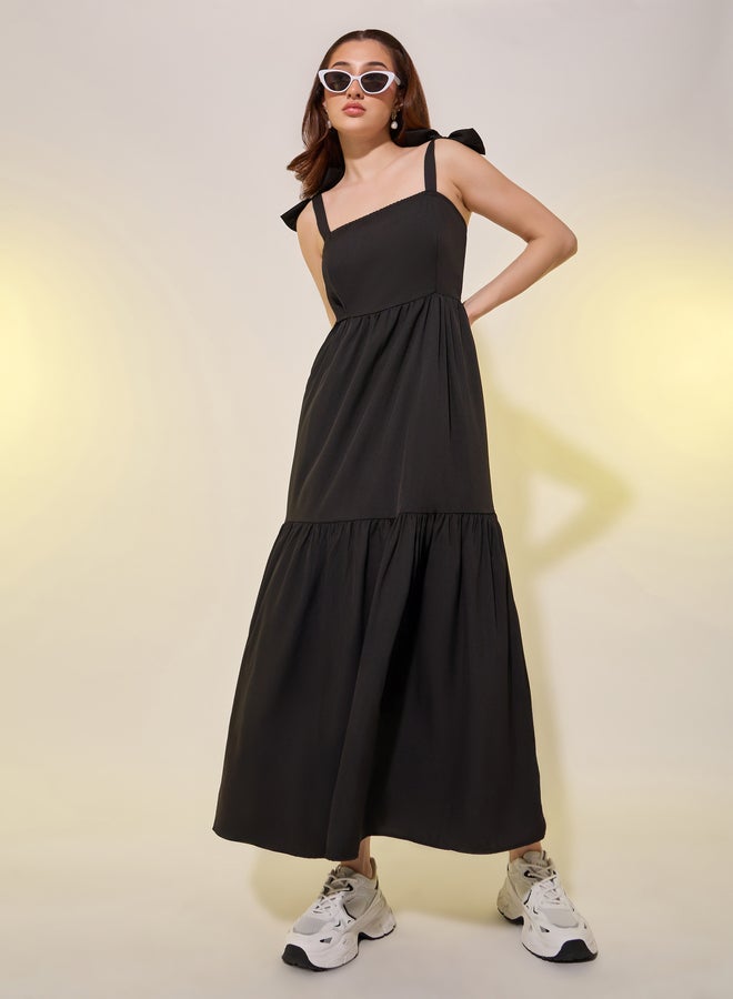 تايك تو فستان بلا أكمام بطبقات - Image 2