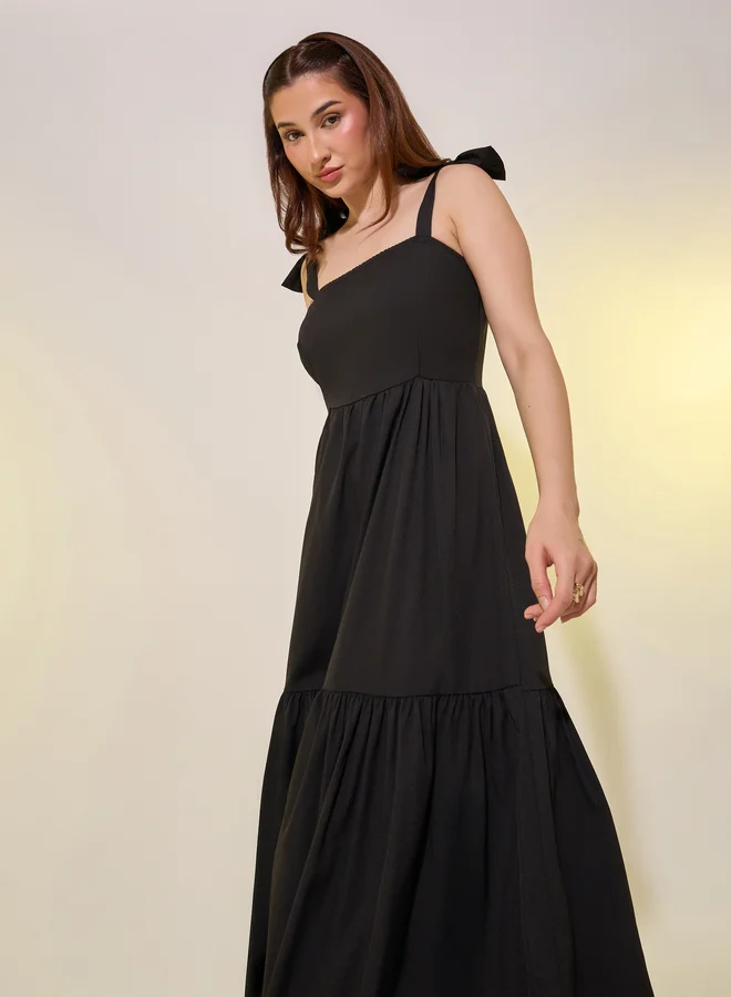 Take Two Sleeveless Tiered Dress
