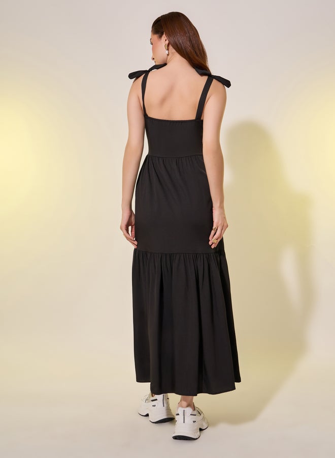 تايك تو فستان بلا أكمام بطبقات - Image 5