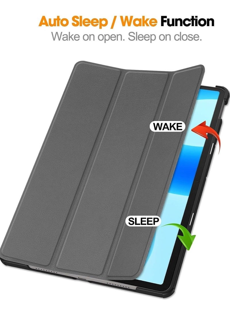 Arabest - Huawei MatePad 11.5-inch Released 2023, Folio Slim Smart Cover Lightweight Hard Shell Protective Case with Multi-Angle Stand (Gray) - Image 1