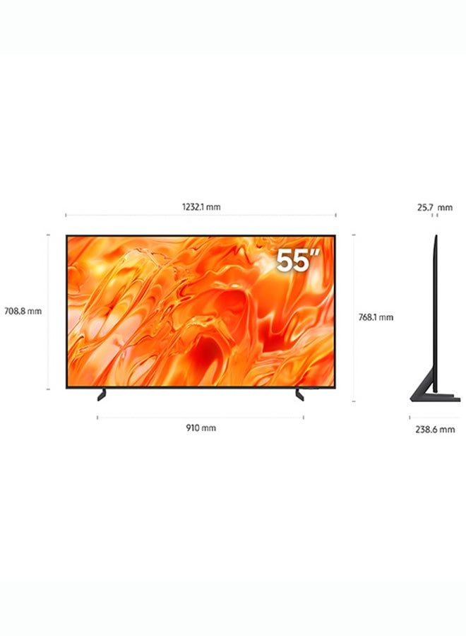 سامسونج Samsung 55 Inch QN70H Neo QLED 4K Quantum Mini LED Smart TV, HDR 10+, Motion Xcelerator, Adpative Sound+, Gaming Hub, Knox Security, QA55QN70HA (2026 - International Version) QA55QN70HA black - Image 3
