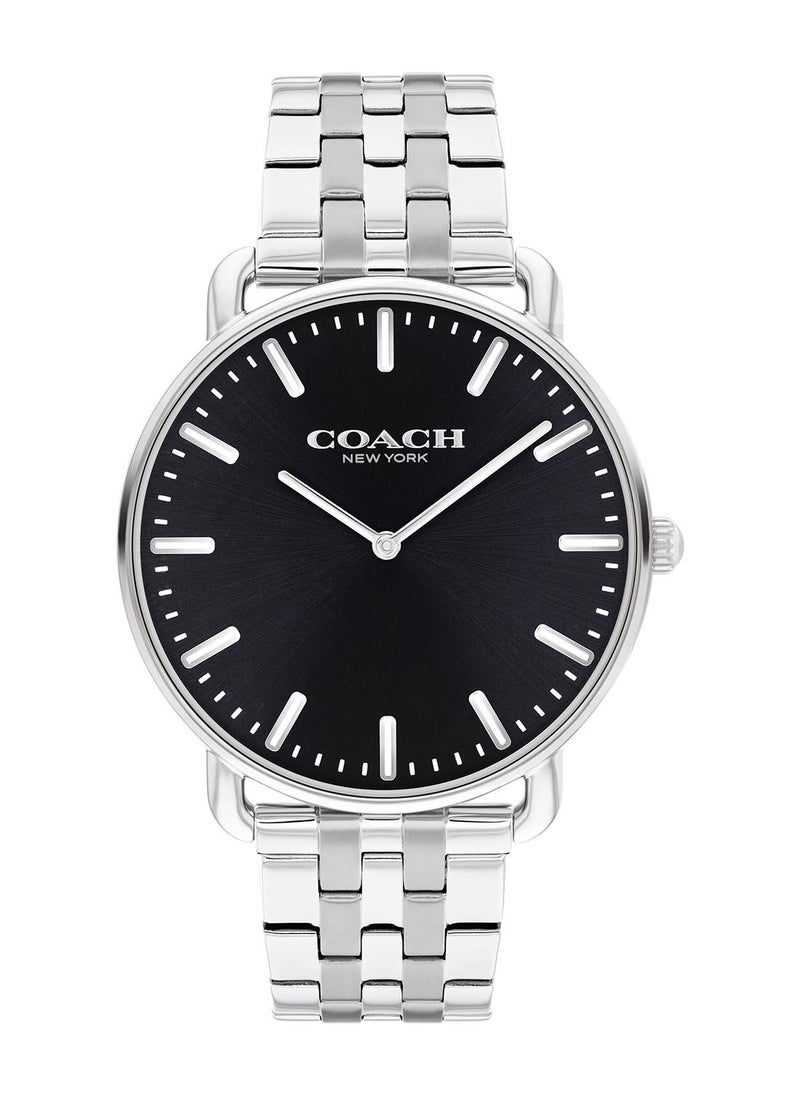 COACH - ساعة كوخ جولة أنالوج للزوجين علبة سوداء - ١٤٠٠٠١١٦ - Image 1