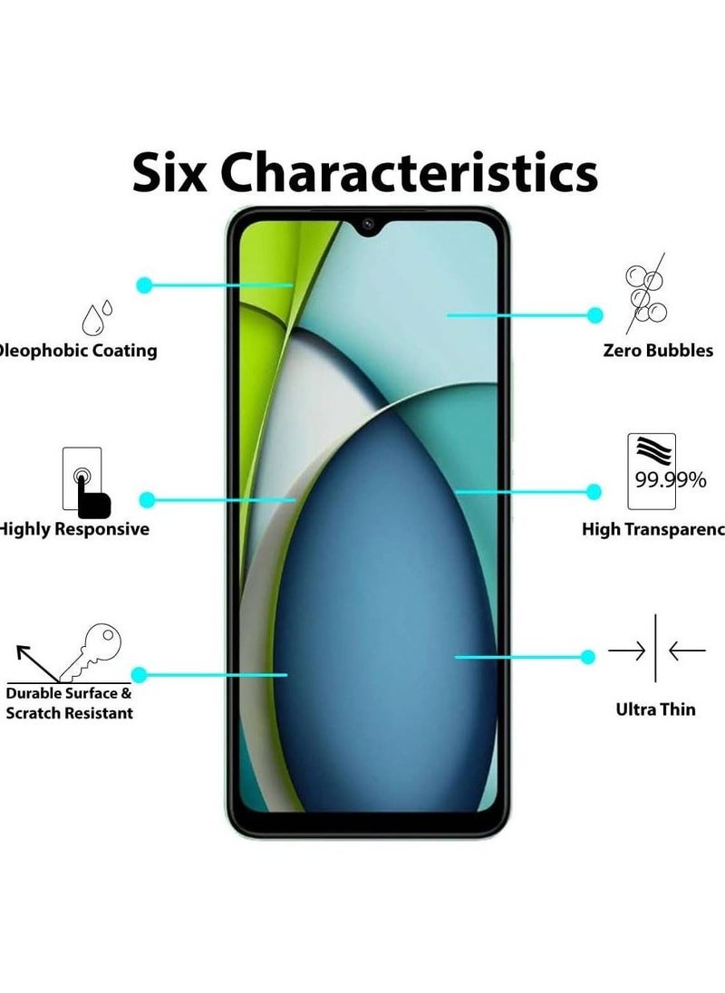 Generic - Screen protector compatible with Xiaomi Redmi A3x / Redmi A3 Screen Protector Tempered Glass Anti-Glare HD Full Coverage Easy Installation Touch Sensitive - Image 1