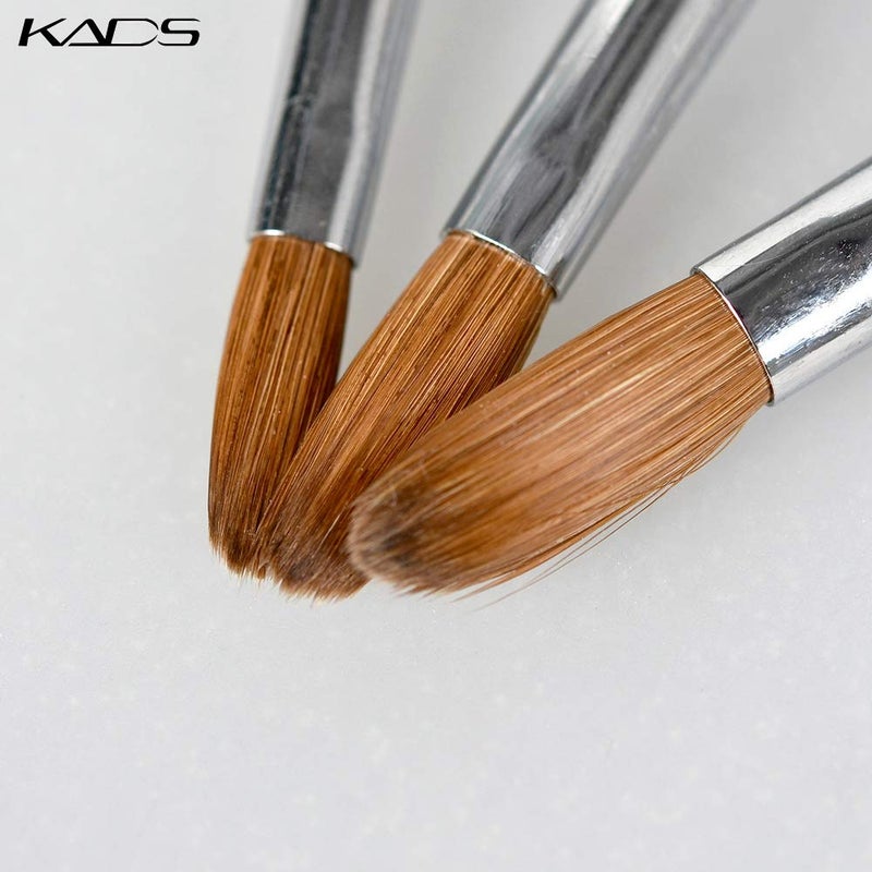 KADS Kolinsky Sable Acrylic Nail Art Brush Red Wood Pen Nail Brush for Nail Art Manicure Tool (8#) - Image 4