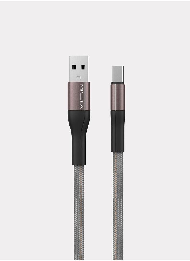 MIQIA Oxford Fabric Data Cable Grey 2.4A 