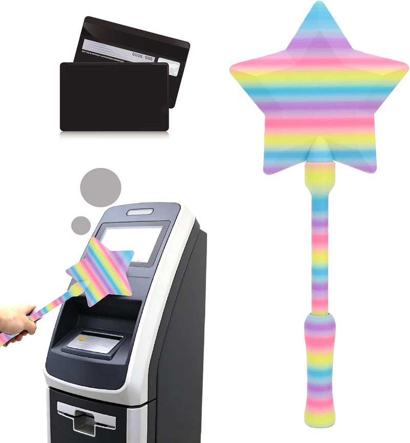 3D Printed Credit Card Wand Tap to Pay Payment Wand with Secure Card Slot for Kids Adults Shopping Gift - Image 4