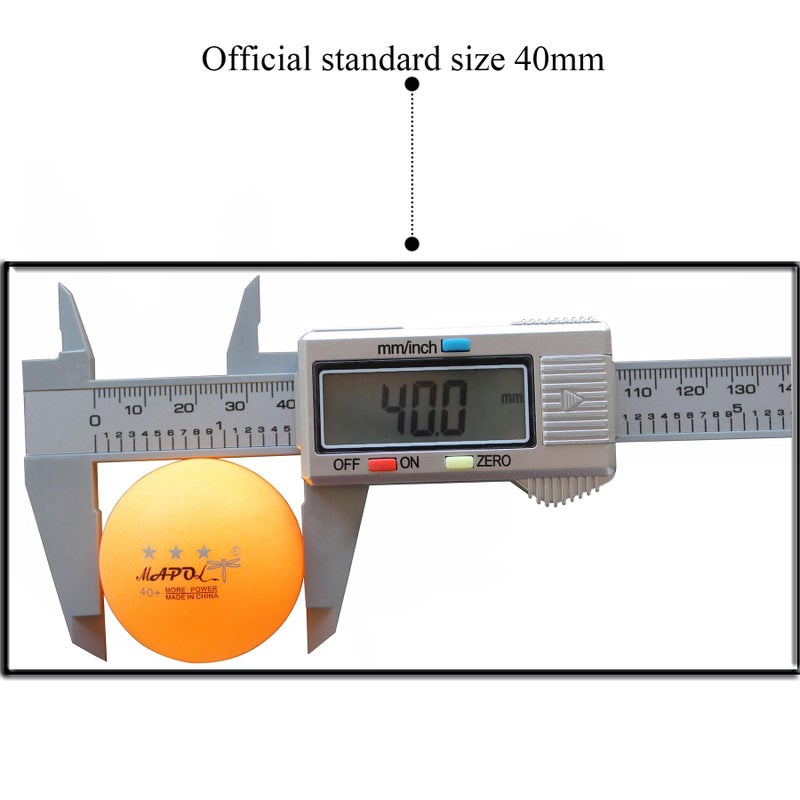 MAPOL 60 Counts 3-Star Orange 40+ Premium Training Ping Pong Balls Advanced Practice Table Tennis Ball - Image 5