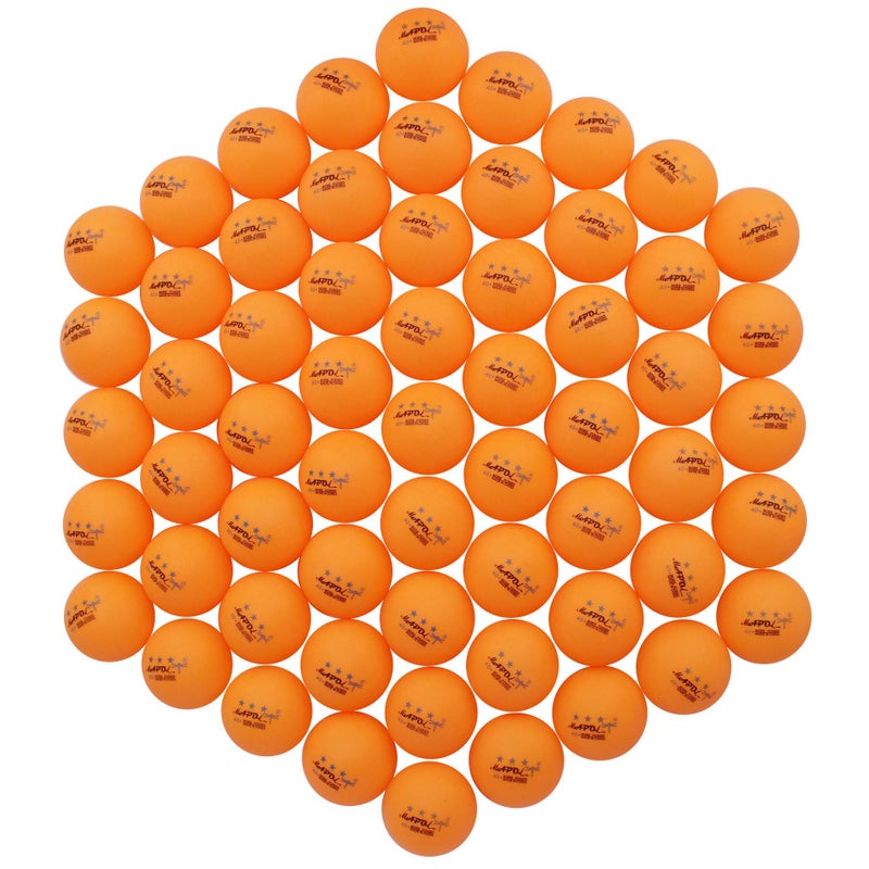 MAPOL 60 Counts 3-Star Orange 40+ Premium Training Ping Pong Balls Advanced Practice Table Tennis Ball - Image 1