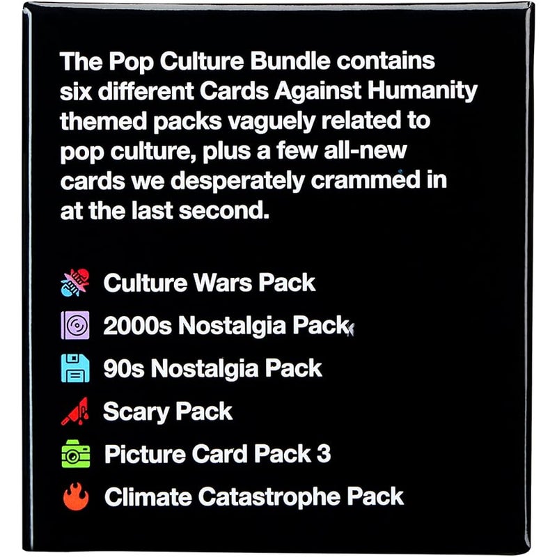 كاردس أجينست هيومانتي Cards Against Humanity: حزمة الثقافة الشعبية • 6 عبوات ذات طابع خاص + 10 بطاقات جديدة • جديدة لعام 2023! - Image 3