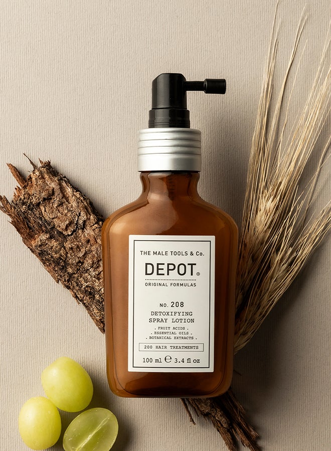 Depot رذاذ لوشن لفروة الرأس للتخلص من السموم - ينظف وينقي فروة الرأس من التراكمات، ينعش الشعر من الجذور (100 مل) - Image 2