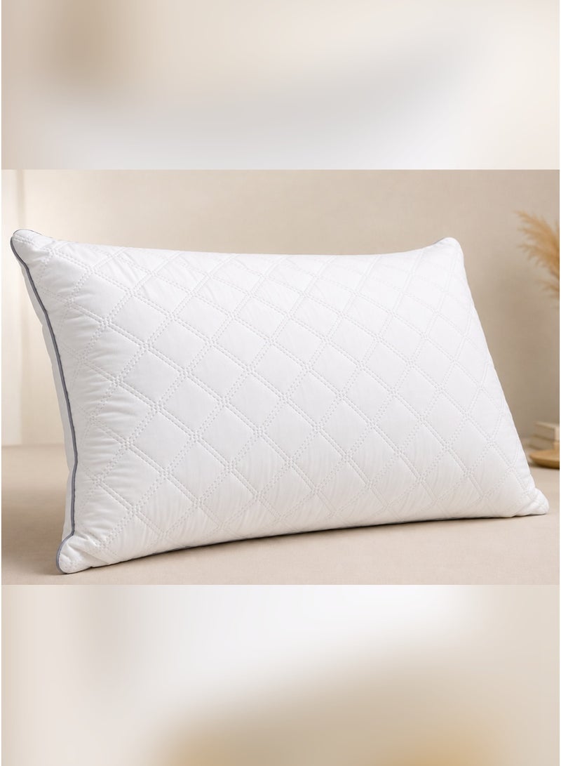 Tala Sleeping Pillow with Silicone Polyester Fiber Filling | 46×70 cm | 14 cm Height | Quilted Design and Everyday Comfort - Image 1