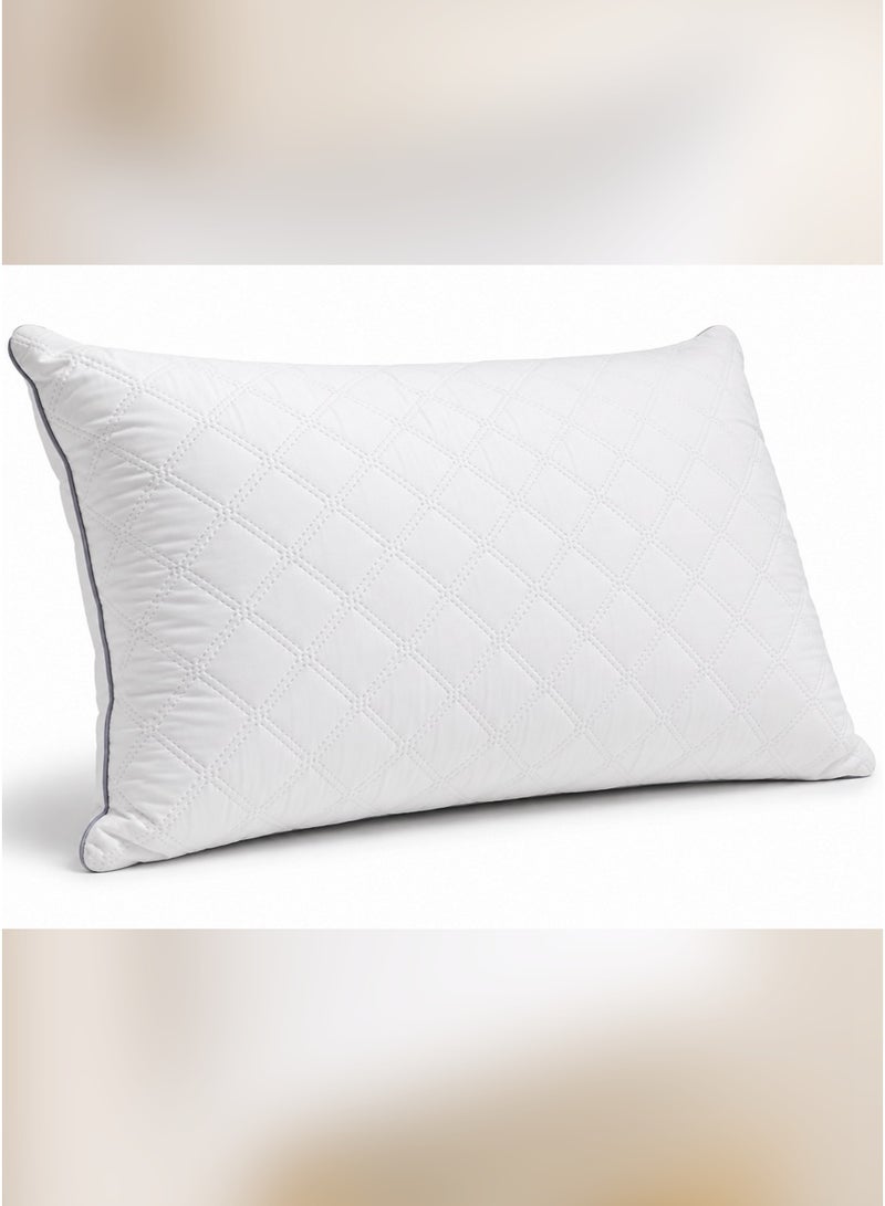 Tala Sleeping Pillow with Silicone Polyester Fiber Filling | 46×70 cm | 14 cm Height | Quilted Design and Everyday Comfort - Image 2