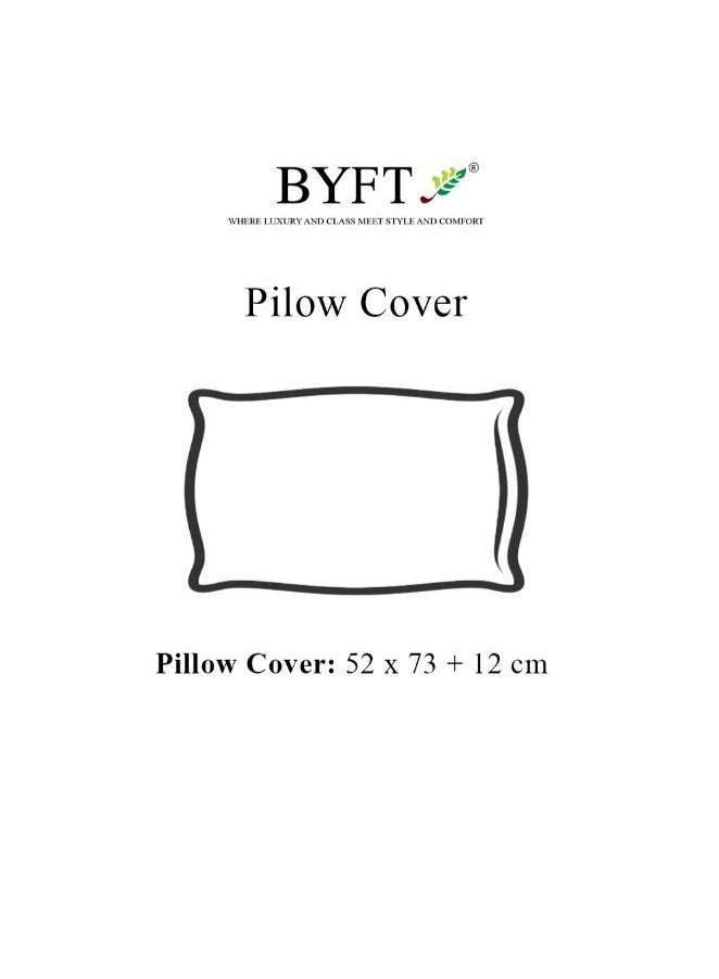 BYFT Orchard Exclusive (White) Pillow Cover (Set of 1 Pc)  Cotton percale Weave, Soft and Luxurious, High Quality Bed linen -180 TC - Image 5