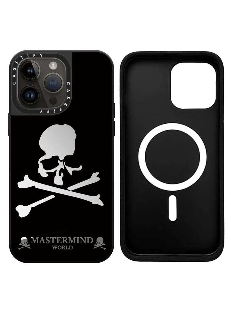 Casetify - For Apple iPhone 13 Pro Max Case Skull Magnetic Adsorption Phone Cover - Mirror Face - Image 1