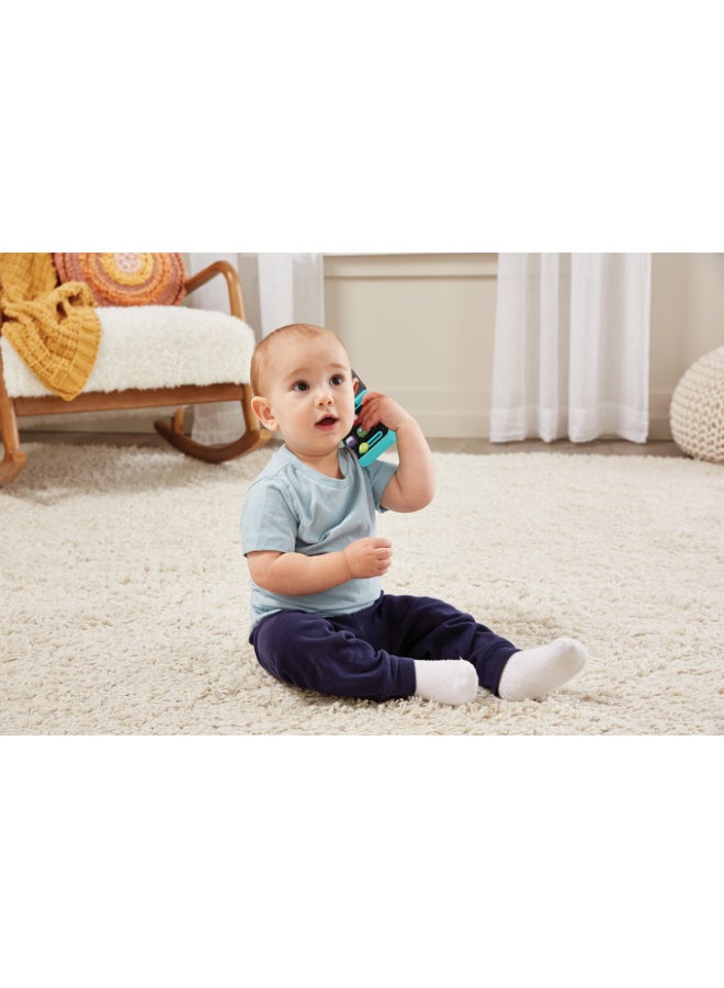 vtech Folding Phone & Keys – Baby’s First Gadget Set with Light-Up Buttons, Poppers, Teether, Music & Sensory Play for Infants 6M+ - Image 2