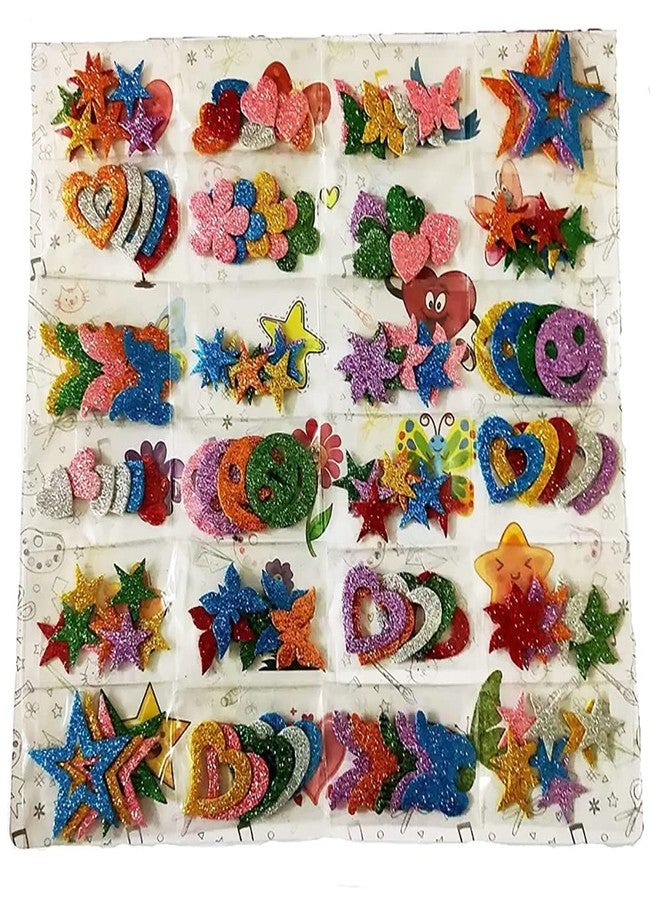 ARTBOX 24 Packets DIY Art and Craft Hobby Foam Decoration Items for Kids and Adults School, Home, Birthday Gifts and Return Gift Ideas (24 Assorted Packets 5 Each) - Image 1