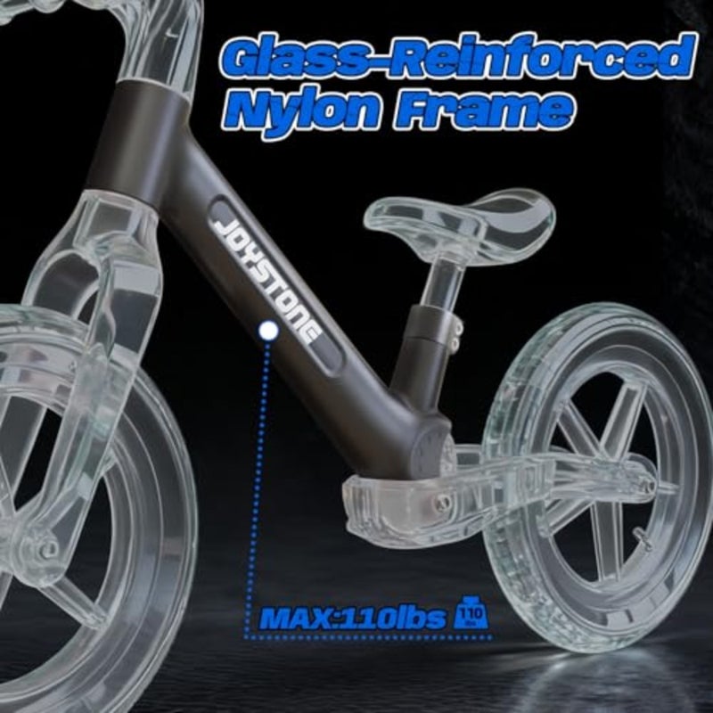 14 Inch Balance Bike for,Balance Bike with Air Rubber Tires, Adjustable Seat, Lightweight No Pedal Training Bicycle - Image 5