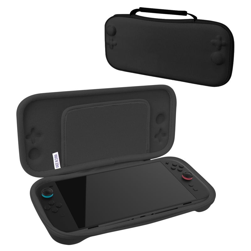 Hermitshell Hard Case for Nintendo Switch 2 game controller 2025 (Black, Small) - Image 1