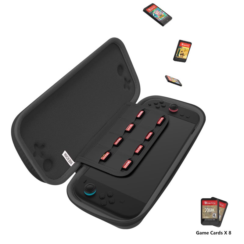 Hermitshell Hard Case for Nintendo Switch 2 game controller 2025 (Black, Small) - Image 2