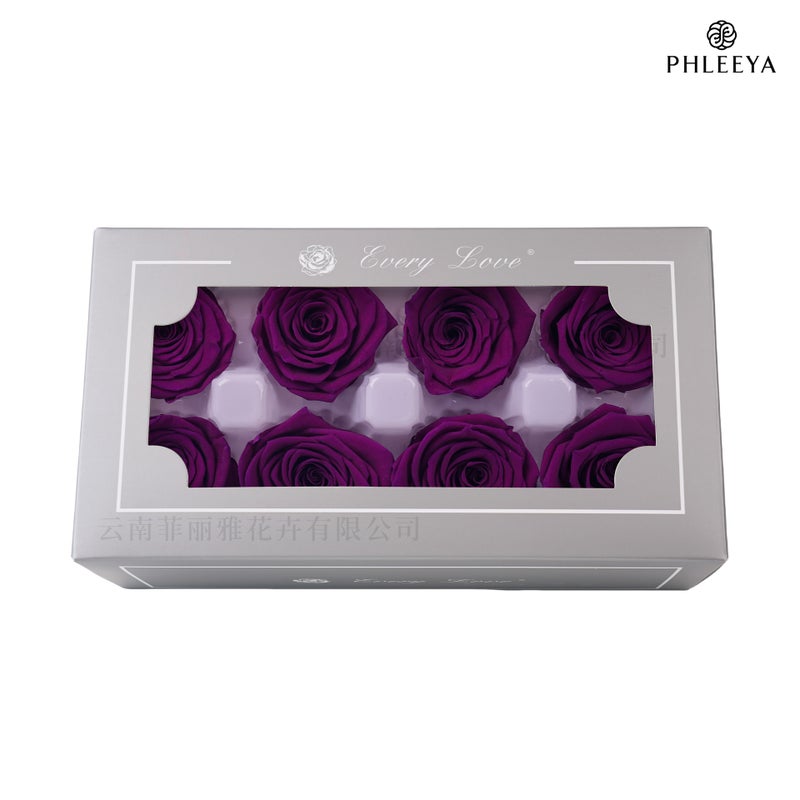 Eternal Flower Rose Flower Head Diy Material 4-5Cm8 Finished Bouquet Gift High Sense Dried Flowers Flowers - Image 1