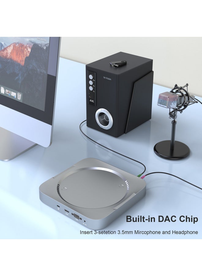Type-c Docking Station Hub With Built-in Hard Drive Enclosure Compatible With Apple Mac Mini Extension Dock Base - Image 4