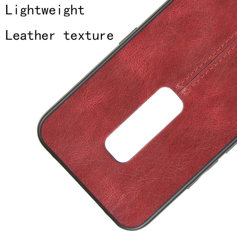 HuHa Case Cover For Vivo V17 Pro Shockproof Sewing Cow Pattern Skin PC + PU + TPU Case(Red) - Image 4