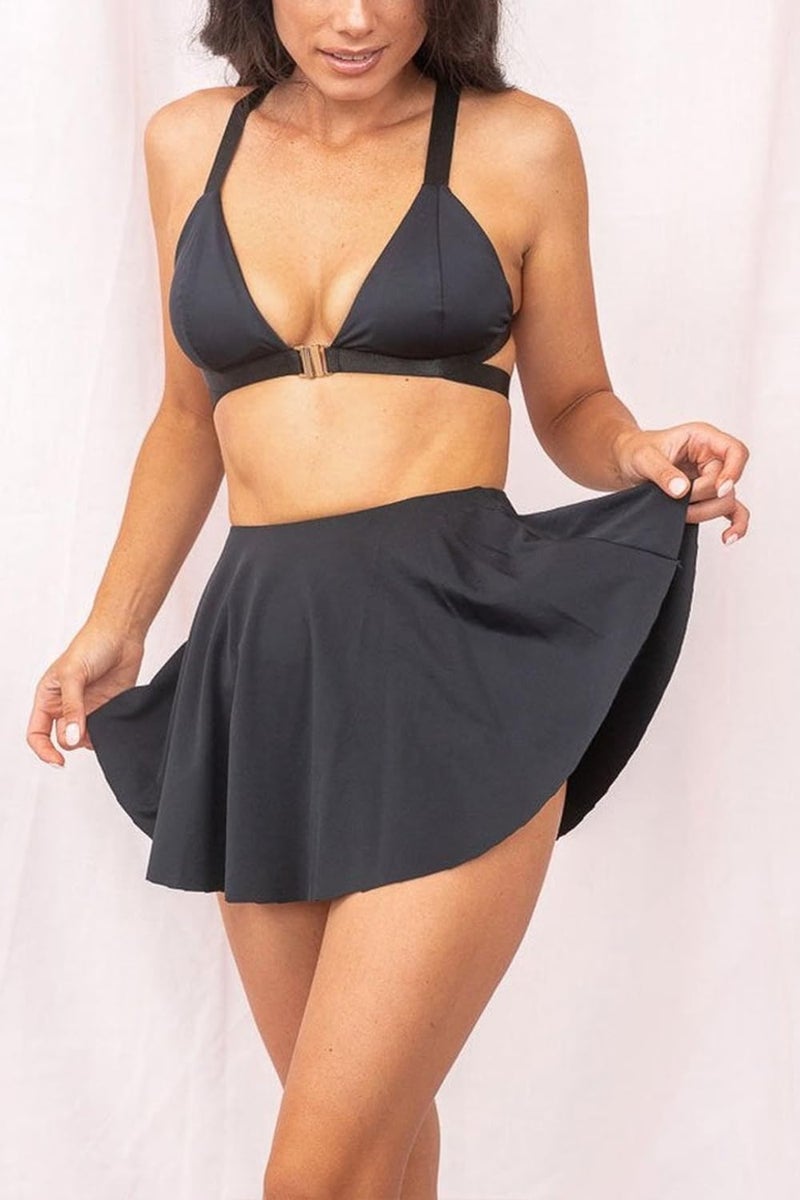 BZB Black Mini Skirt Skirts for Women Trendy Summer Workout Butterfly Shorts Sexy Dance Pole Rave Outfit Large - Image 3
