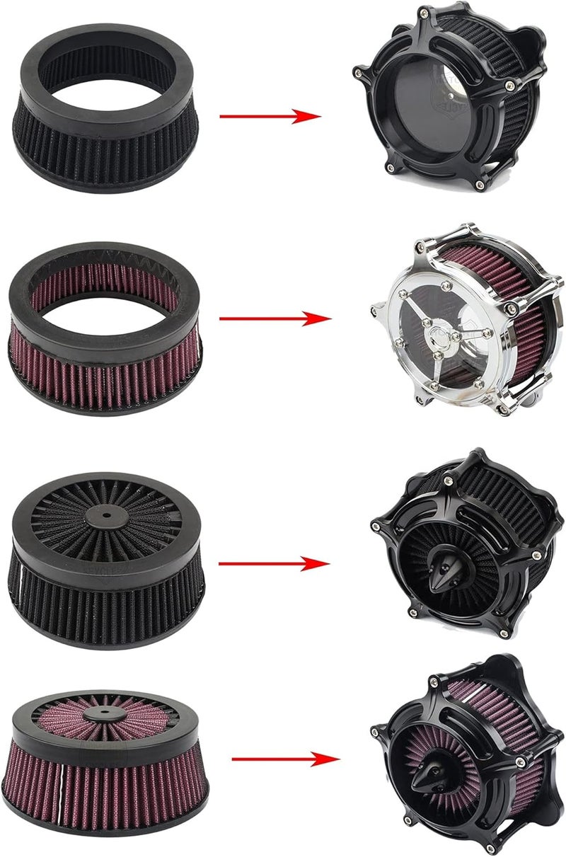 Wivplex Motorcycle Air Filter for Harley and Touring Models - Image 2