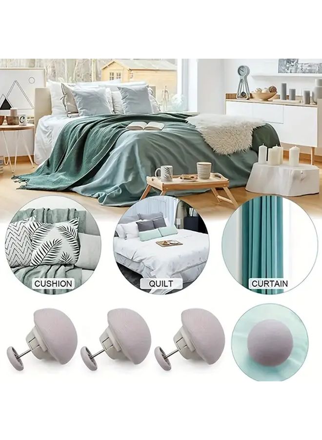 Blue 16pcs Mushroom Pattern Non Slip Reusable Bed Sheet Clip - Image 5