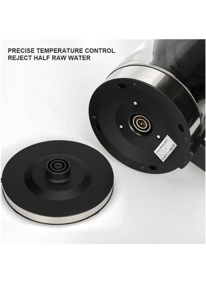 DENX DX2015 Double Pot Electric Kettle 1500W – 1.8L Water Kettle + 1.0L Teapot, Fast Boiling Glass Kettle with Removable Stainless Steel Tea Filter, Automatic Shut-Off & 360° Base - Image 4