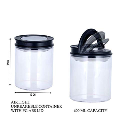 Foliam 360° Revolving Festival Stand Spice Container Masala Rack Mukhvas Container Condiment Set Pickle Jar for Dining Table, Multicolored -Set of 4 (600 ml) - Image 3