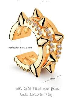 Mevecco Women Ear Cuff Earring Gold Non Pierced Ear Cartilage Clip on Wrap Hoop 14K Gold Filled Tiny Boho Beach Simple Minimalist Delicate Handmade Hypoallergenic Jewelry Gift-Sold as Single/Pair  - Image 3