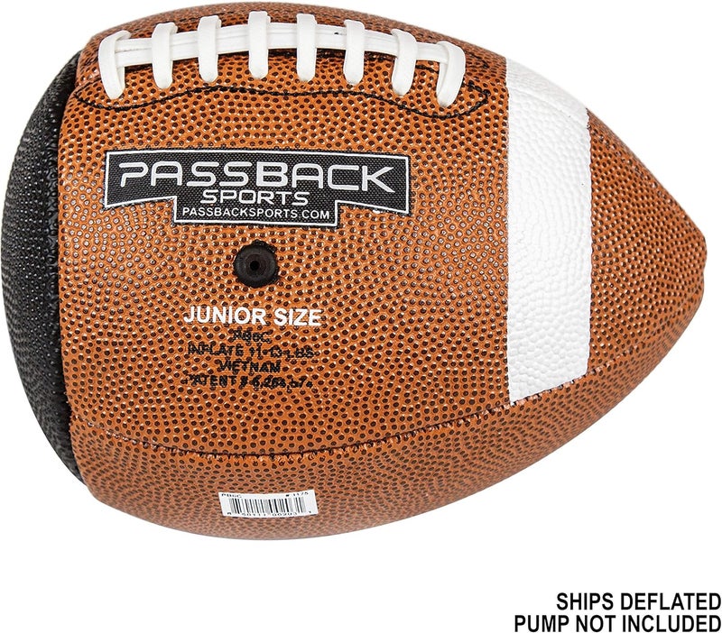Passback Junior Composite Football, Ages 9-13, Youth Training Football, (Ships Deflated) - Image 2