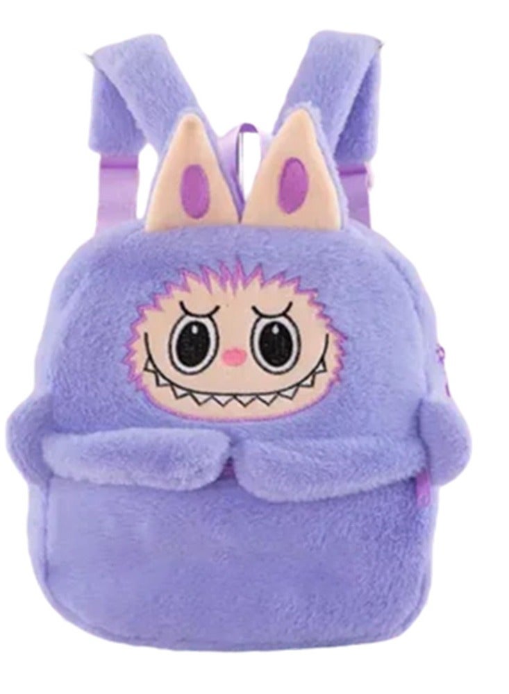 حقيبة ظهر للأطفال من لابوبو (وحش الماكرون) - حقيبة ظهر ناعمة ومبطنة بتصميم كرتوني ثلاثي الأبعاد، خفيفة الوزن ومريحة، مثالية للمدرسة والحضانة والسفر، هدية رائعة للأولاد والبنات - Image 5