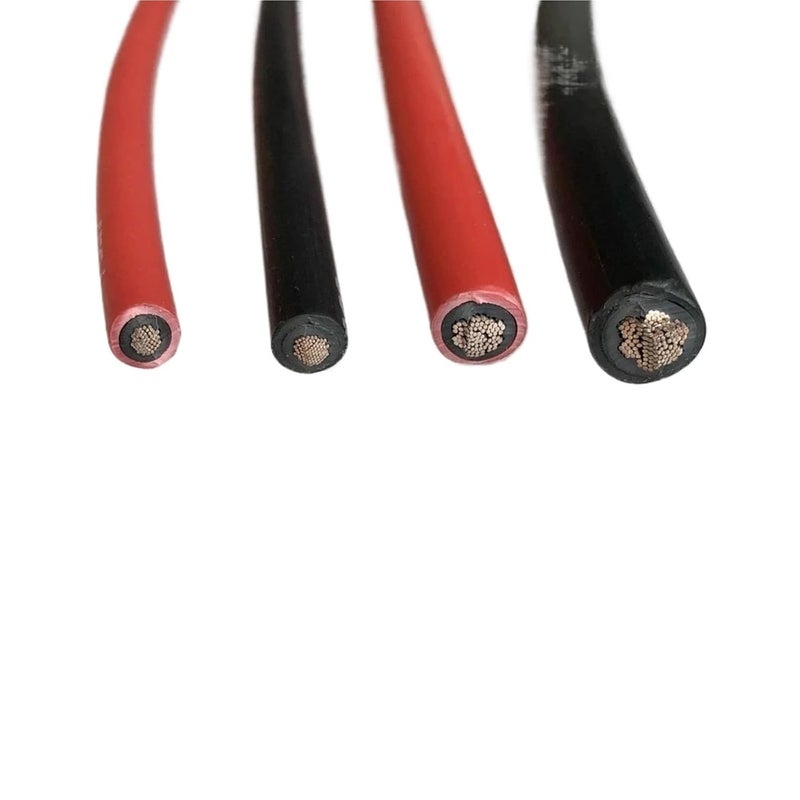 Tinned Copper Solar Cable Wire Red Black TUV Cable for PV Panels Connections(Red,10M_10AWG - 6MM2) - Image 3