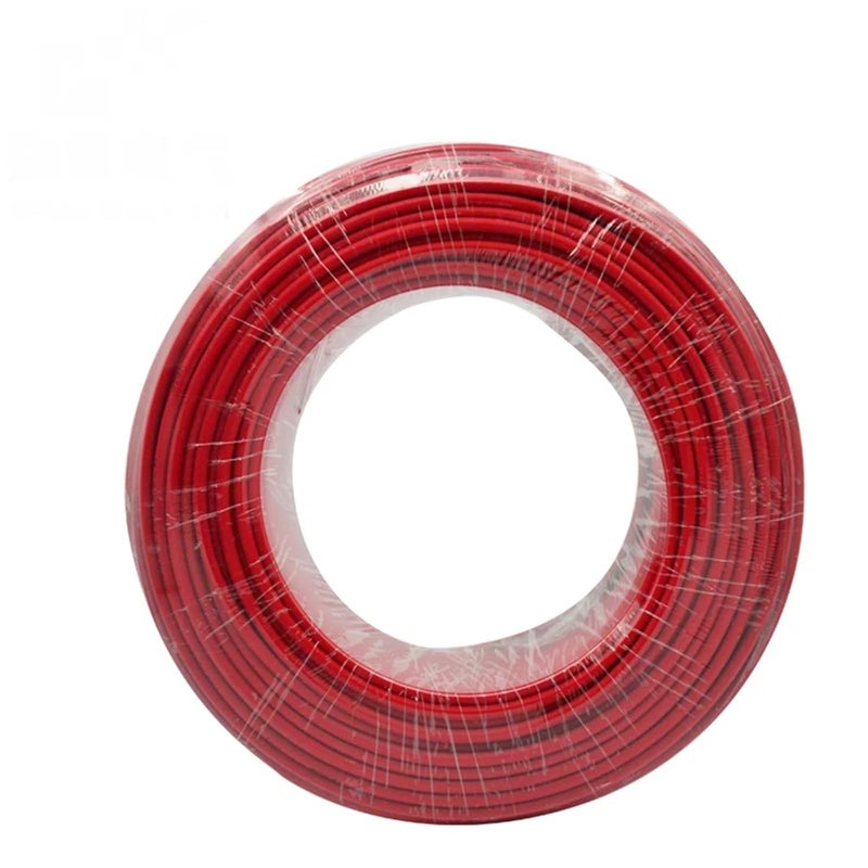 Tinned Copper Solar Cable Wire Red Black TUV Cable for PV Panels Connections(Red,10M_10AWG - 6MM2) - Image 1