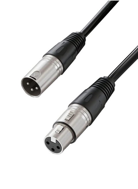 XLR Microphone Cable Male To Female 3 Pin Cannon Balanced Extension Cable for Recording Applications, Mixers, Speaker Systems, DMX Lights,Mixer,Amplifiers (3 Meters)