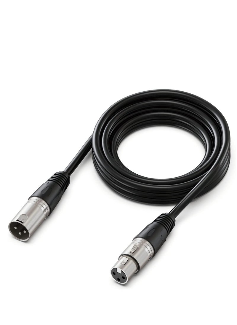 KENSUO XLR Microphone Cable Male To Female 3 Pin Cannon Balanced Extension Cable for Recording Applications, Mixers, Speaker Systems, DMX Lights,Mixer,Amplifiers (3 Meters)  - Image 2