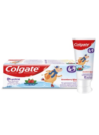 Kids Toothpaste Natural Strawberry Mint Flavour, 6-9 Years