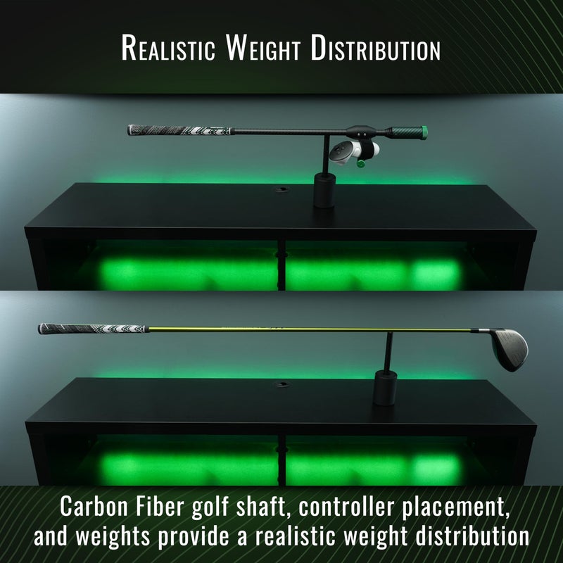 DeadEyeVR - DriVR Elite - Golf Club for Quest 2, 3, and Pro - Realistic VR Golf Simulator Handle - Adjustable Weighted VR Golf Club Grip for Enhanced Play 28 Inch Length - Image 3