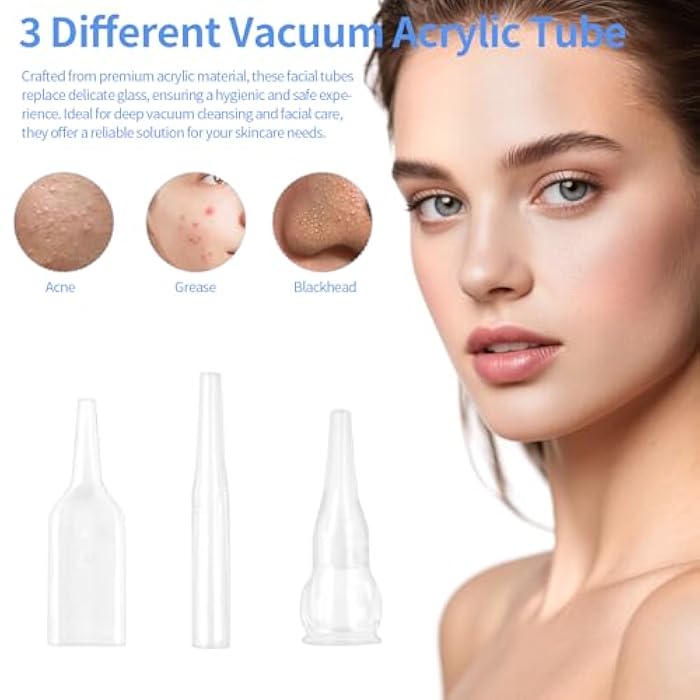 TopDirect 39" Silicone Tube, Vacuum Microdermabrasion Filters & 3pcs Vacuum Facial Tubes Set - Replacement Silicone Tubing with Filter for Professional Diamond Microdermabrasion Machines & Skin Care Devices - Image 3