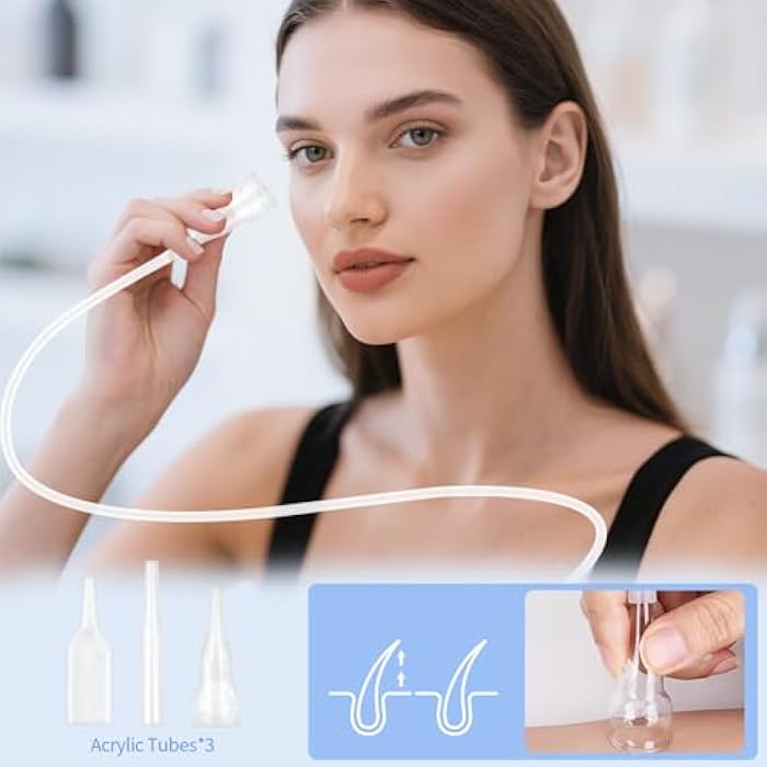 TopDirect 39" Silicone Tube, Vacuum Microdermabrasion Filters & 3pcs Vacuum Facial Tubes Set - Replacement Silicone Tubing with Filter for Professional Diamond Microdermabrasion Machines & Skin Care Devices - Image 4