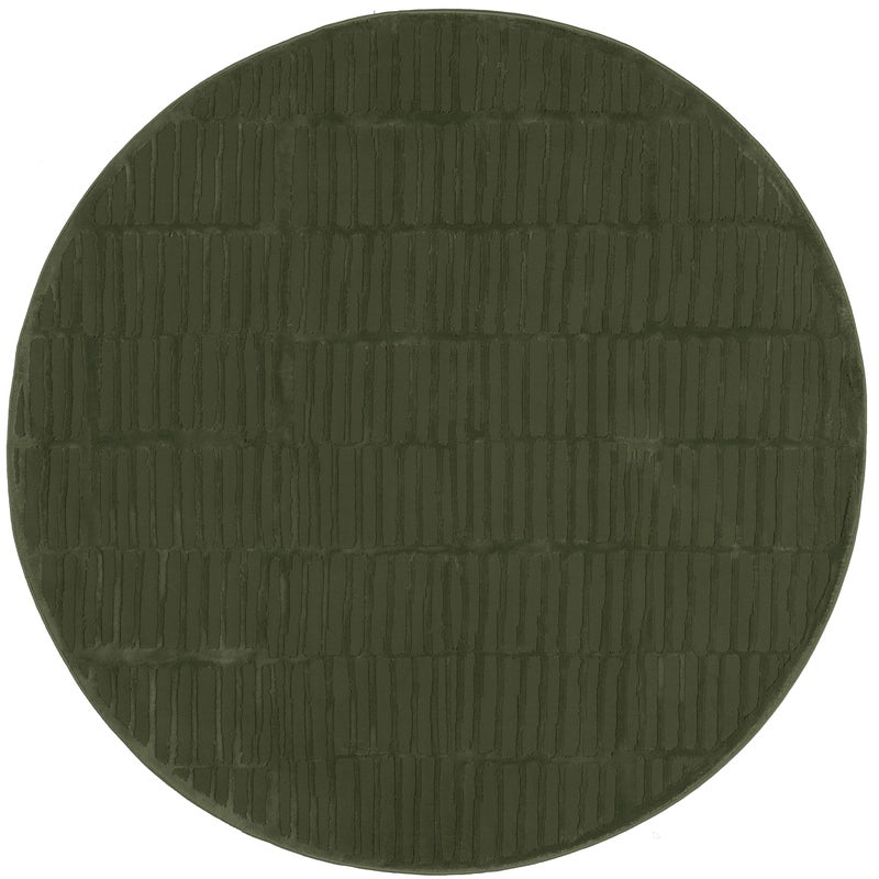 Nuloom Kailani Green, 6' Round, Geometric, Soft and Cozy, High Traffic, Stain Resistant, Easy Clean, Durable Washable Area Rug for Bedroom, Living Room, Dining Space, Den, Foyer, Entryway - Image 4