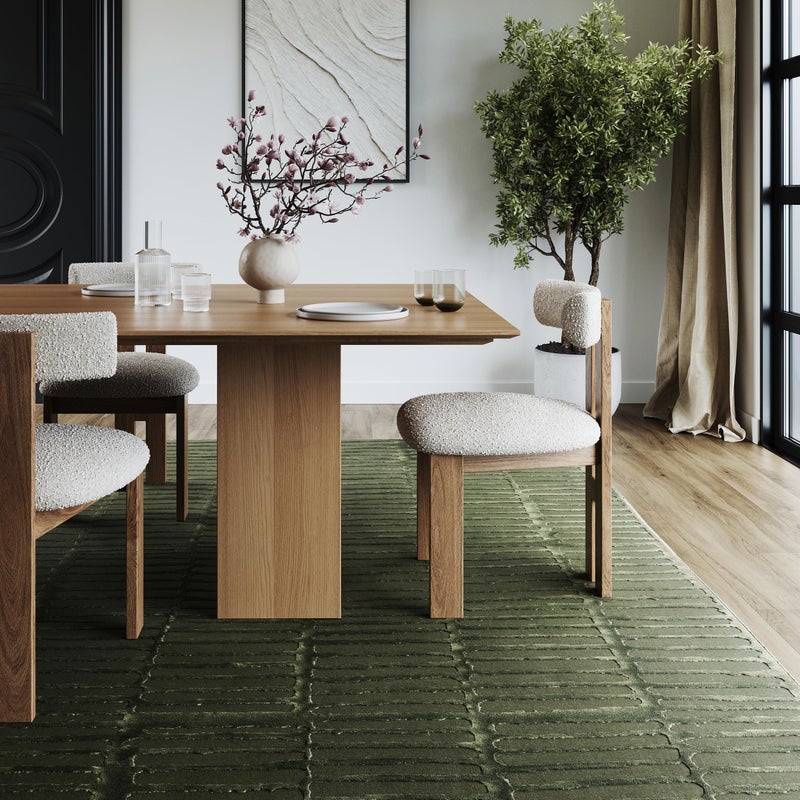 Nuloom Kailani Green, 6' Round, Geometric, Soft and Cozy, High Traffic, Stain Resistant, Easy Clean, Durable Washable Area Rug for Bedroom, Living Room, Dining Space, Den, Foyer, Entryway - Image 5