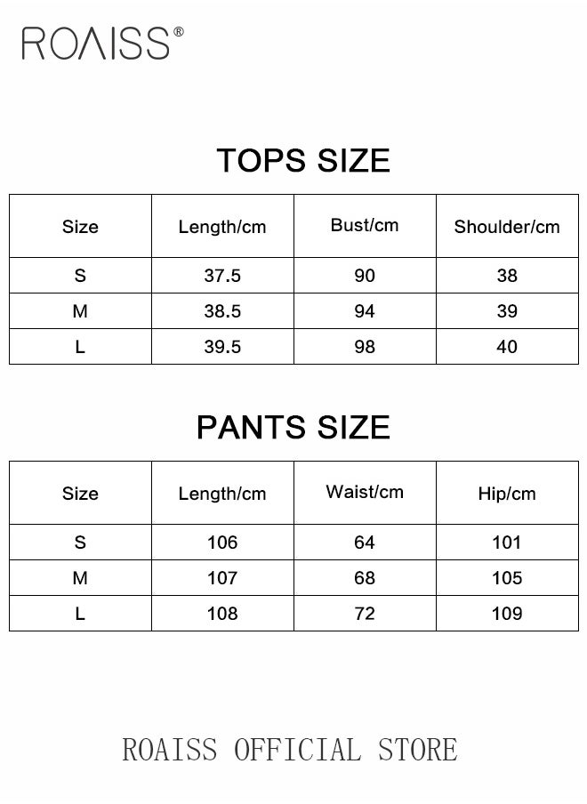 roaiss - 2 Piece Women Suit Set Cotton Linen Fabric Sleeveless Vest Top and Loose Wide Leg Trousers Casual Suit Set for Women Loose Fit Design Inclusive for All Body Types Suitable for School and Work - Image 1
