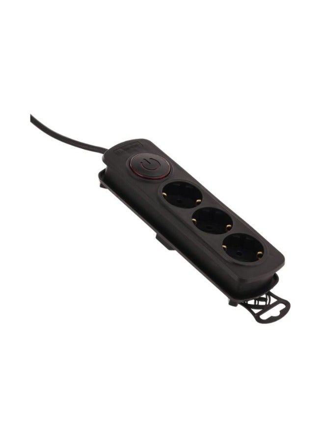 Elios Electric Power with 3 Socket Outlets Premio - 6223004126222 - Black - Image 1