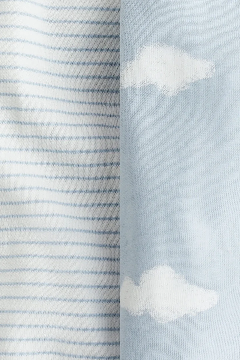 اتش اند ام أطقم نوم بسحاب - عبوة من قطعتين