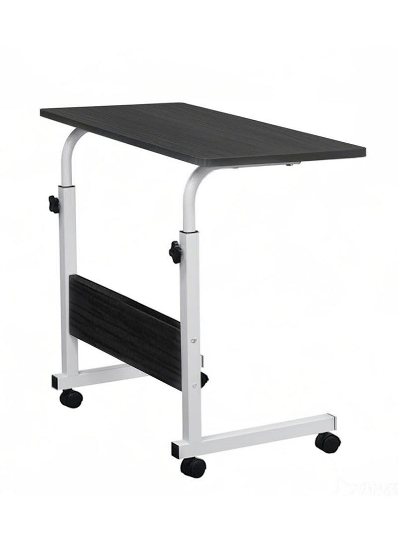 Yolu Adjustable Home Office Desk,Portable Bedside Laptop Table, Height-Adjustable Study Computer Desk for Small Spaces, Movable Sofa Side Table on Wheels - Image 1